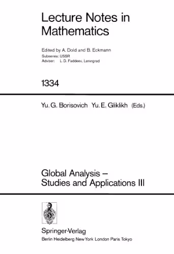 خرید و دانلود نسخه کامل کتاب Global Analysis — Studies and Applications III