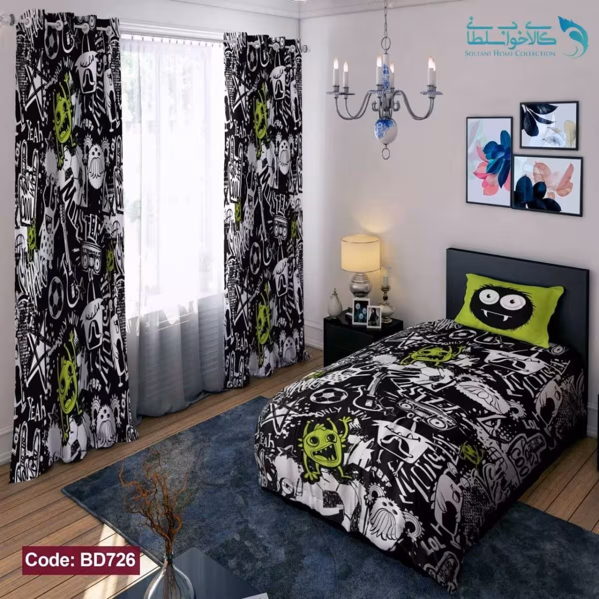 روتختی طرح میکروب ها یکنفره کد BD726