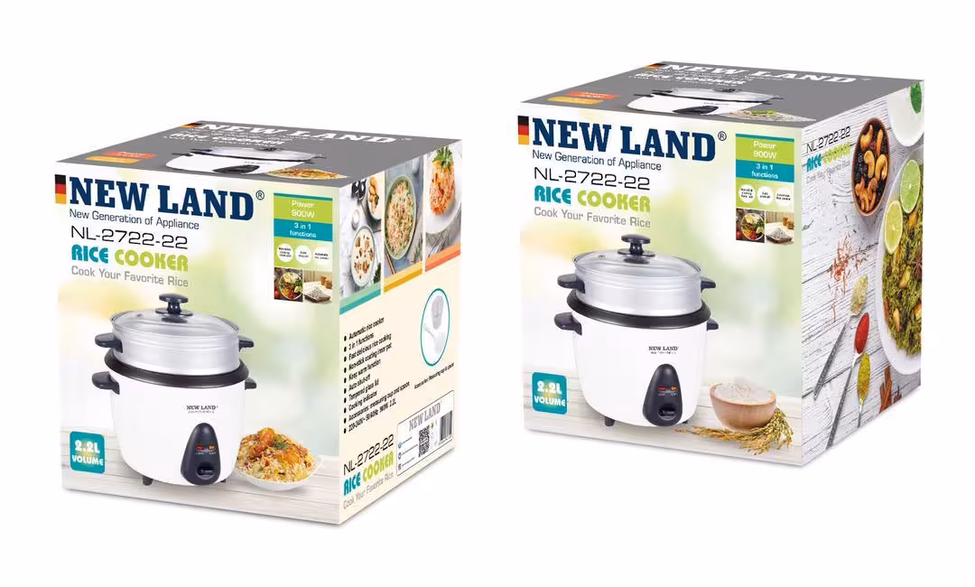 پلوپز 2.2 لیتری نیولند مدل Rice cooker NEWLAND NL-2722-22