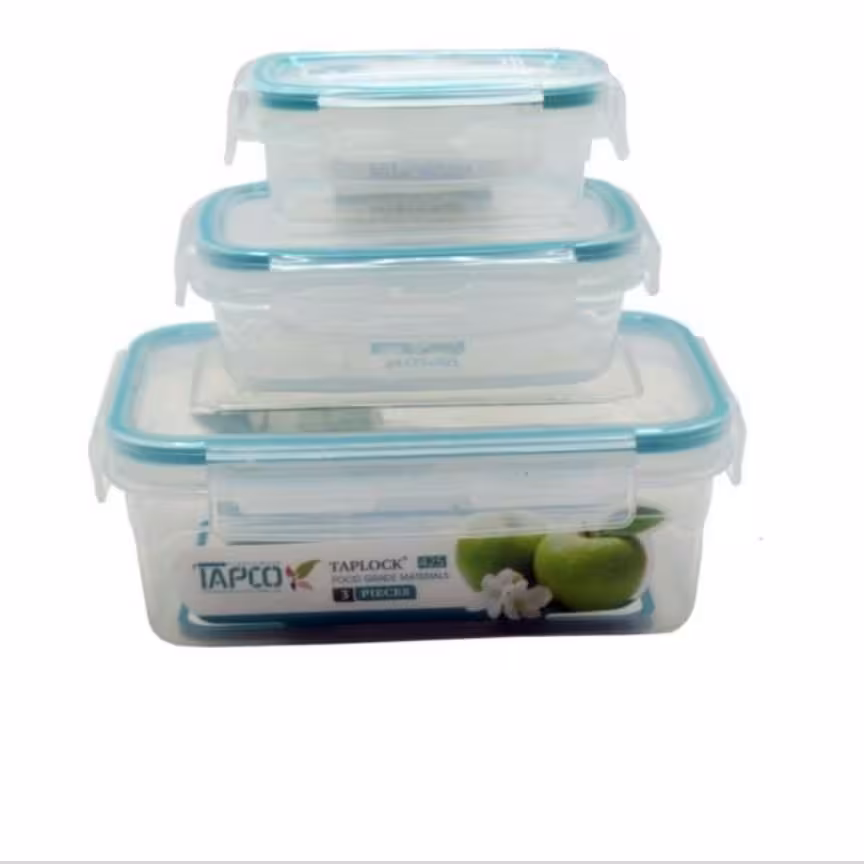 ظرف نگهدارنده 3 تکه قفلی برند تاپکو  کد 425 