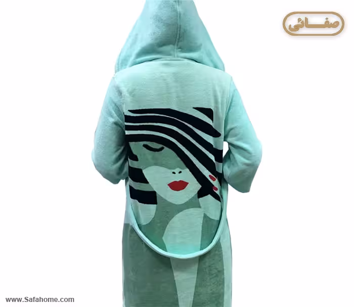 حوله تن پوش زنانه طرح آمیتیس سبز پودایران