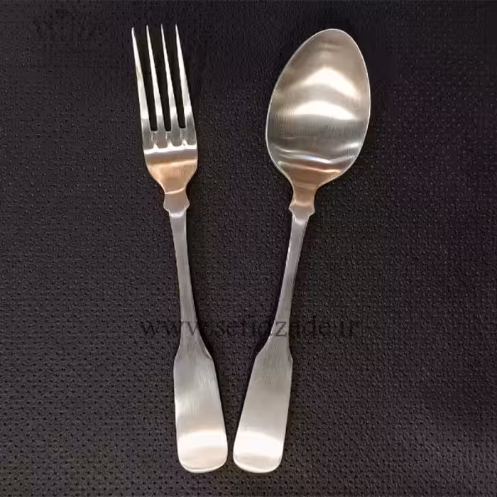 قاشق چنگال استیل صنایع استیل ایران مدل برشیا مات