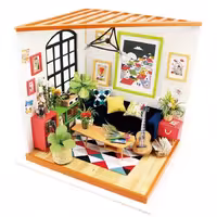 پازل 3 بعدی روبوتایم مدل اتاق خواب نشیمن Lucas Sitting Room  کد J