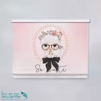 پرده شید اتاق کودک طرح سوگل کد A1720