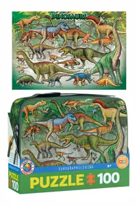 پازل کیفی 100 0098-9100 Dinasaurs Lunch
