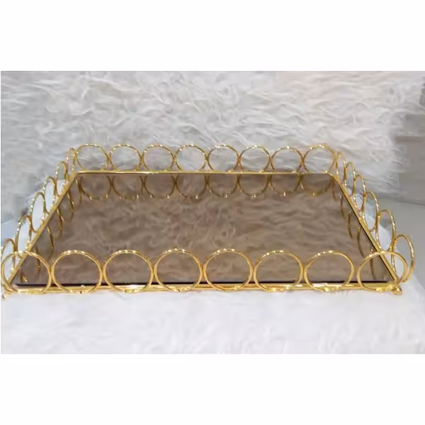 سینی مدل کف آینه ای طرح المپیک (کپی)