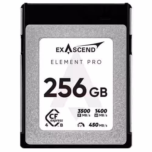 کارت حافظه CFexpress B اکساسند Exascend Element Pro CFexpress 4.0 Type B 256GB 3/500MB/S