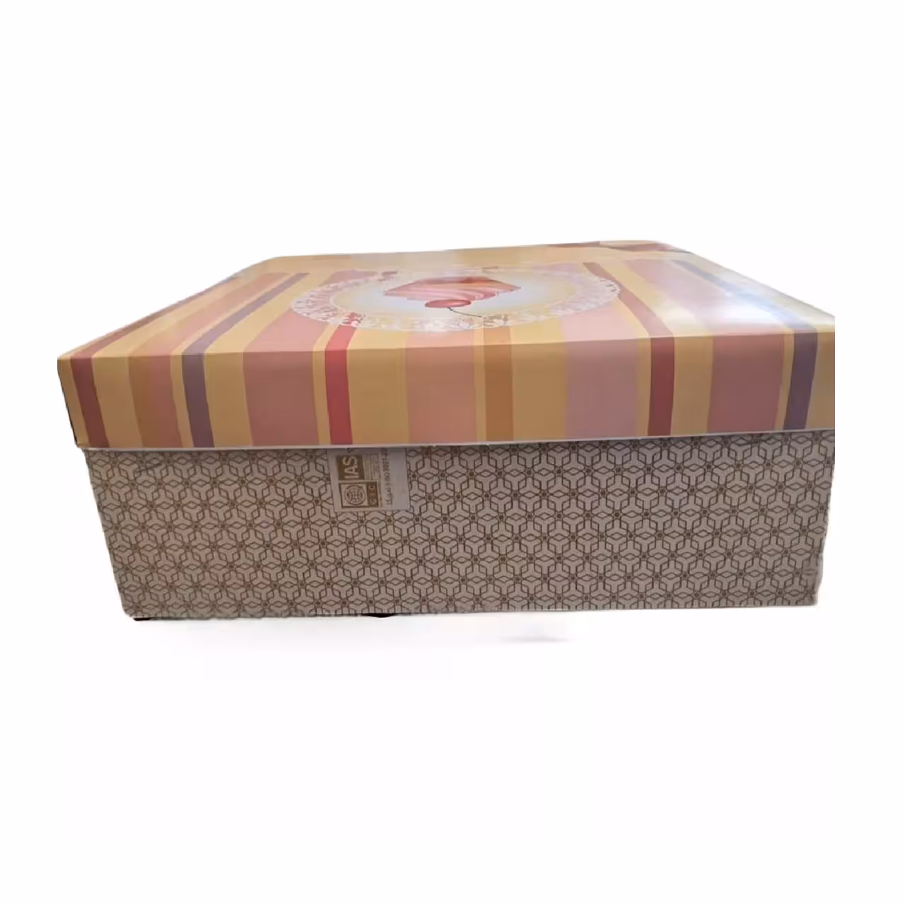 جعبه کیک لبه بلند مربع سایز 4