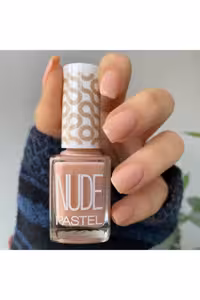 لاک ناخن گلبهی پاستل مدل Nude کد 756