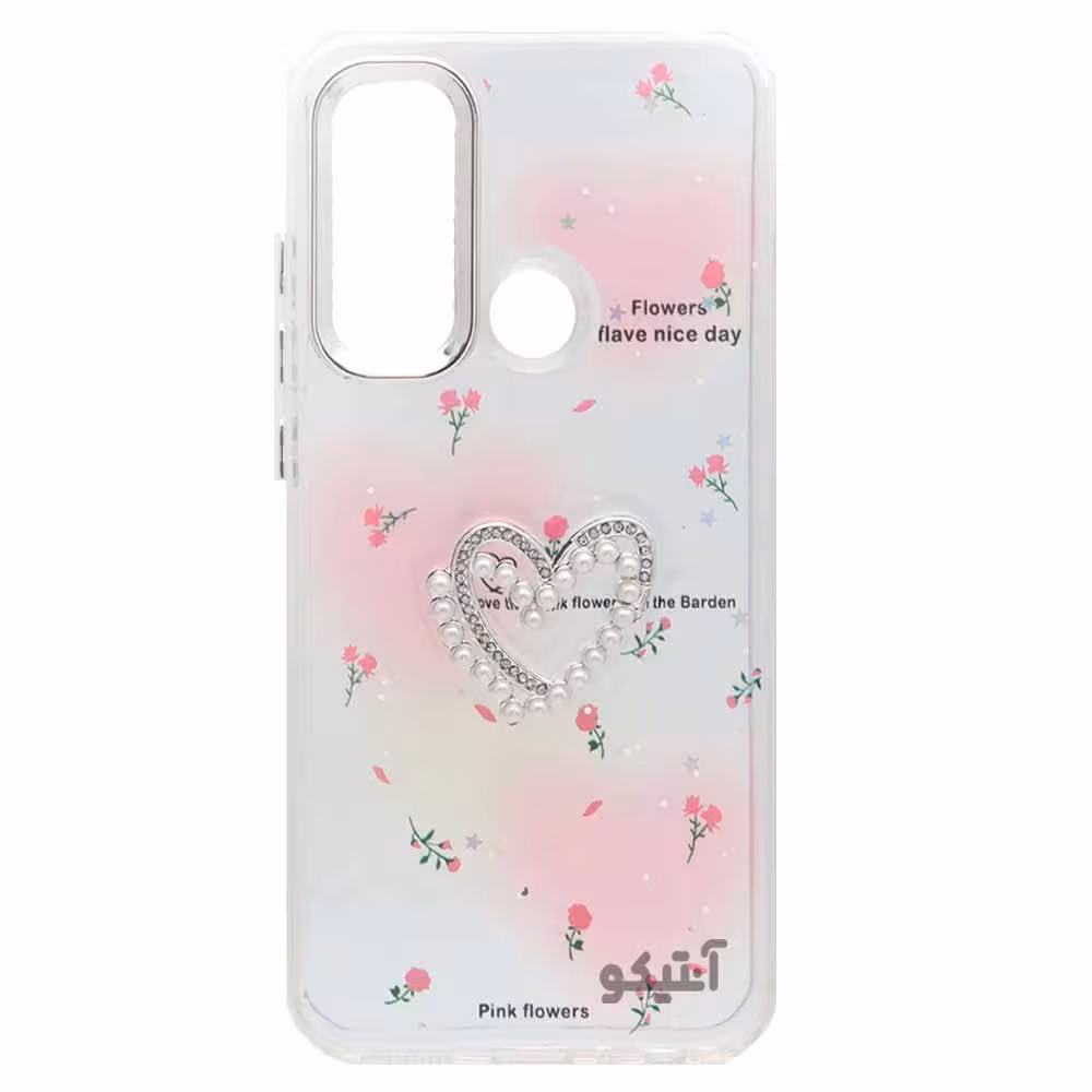 قاب رزینی مرواریدی طرح برجسته لنز متال مناسب برای Xiaomi Note8-طرح 2