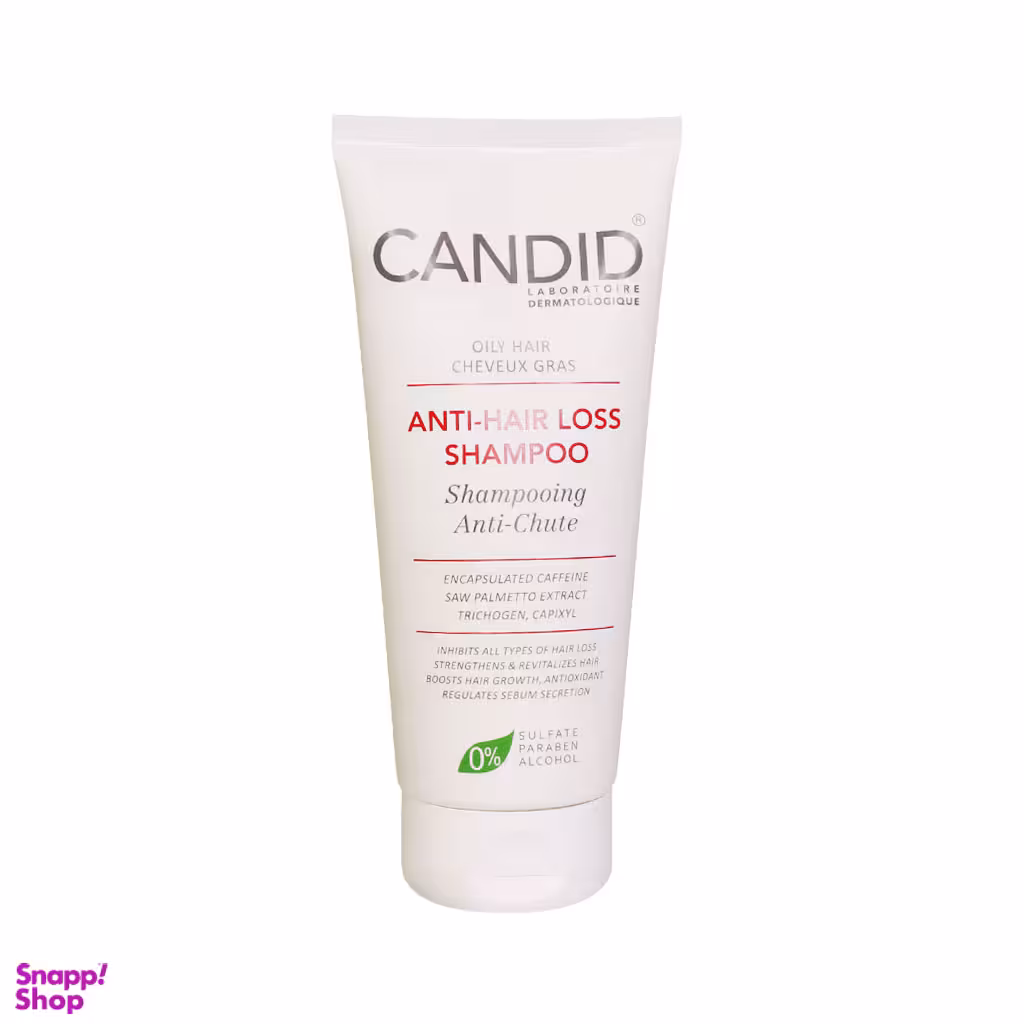 شامپو ضد ریزش مو کاندید مدل Anti Hair Loss مناسب موهای چرب حجم 200 میلی‌ لیتر