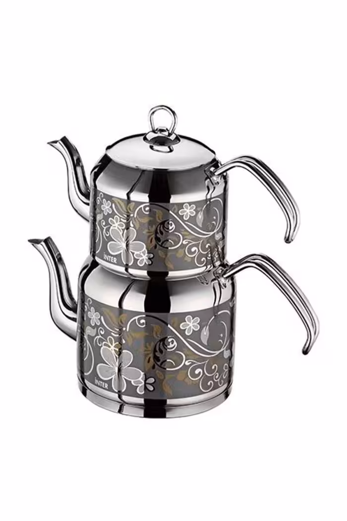 کتری قوری استیل اینتر مدل صحرا