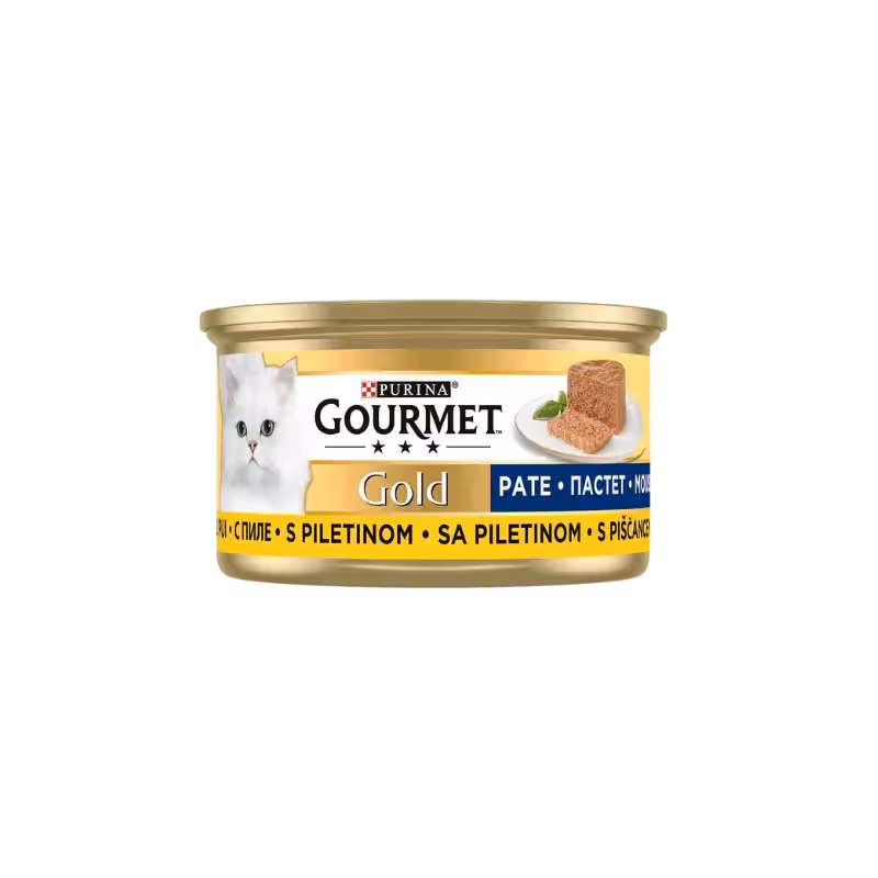 کنسرو گربه پته مرغ برند Gourmet گورمت 85 گرمی