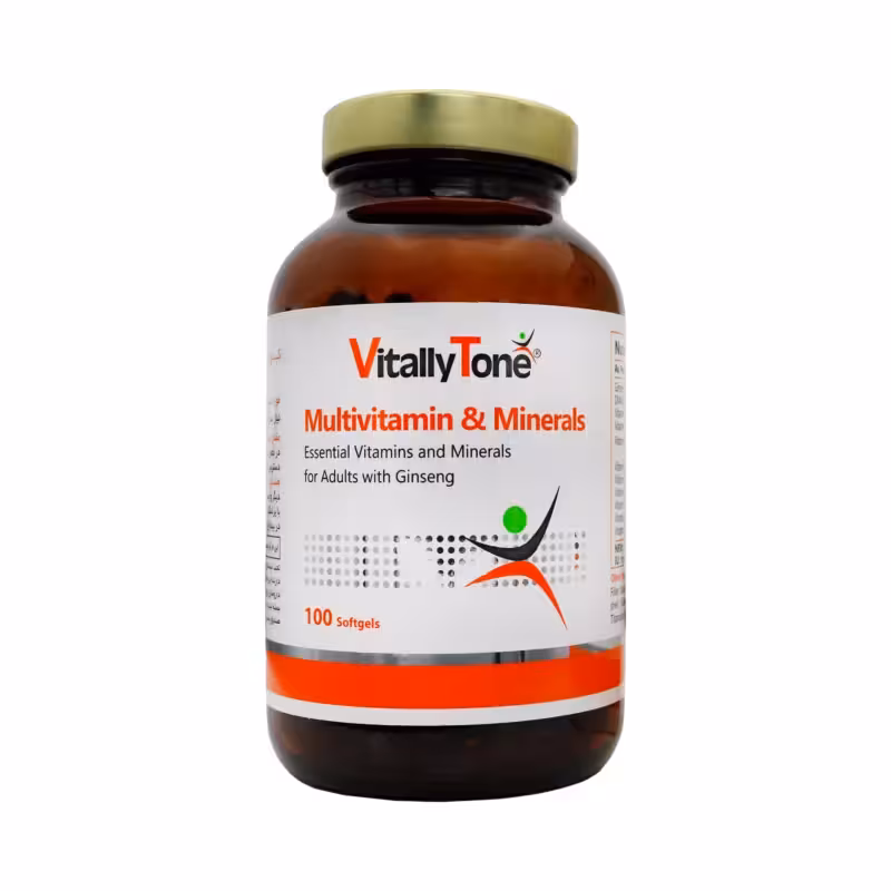 کپسول مولتی ویتامین و مواد معدنی 100 عددی ویتالی تون