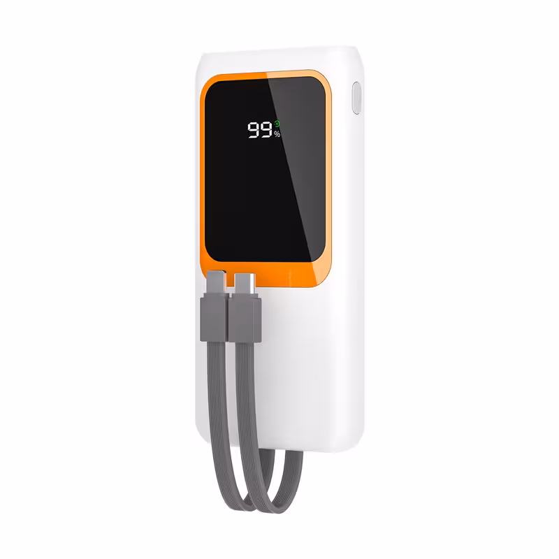 پاوربانک پی زد ایکس مدل V26 Fast Charging 22.5W Cabled ظرفیت 10000 میلی آمپر ساعت | کالا مکس
