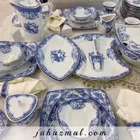 سرویس چینی پردیس طرح ویلیج 105 پارچه کد 468