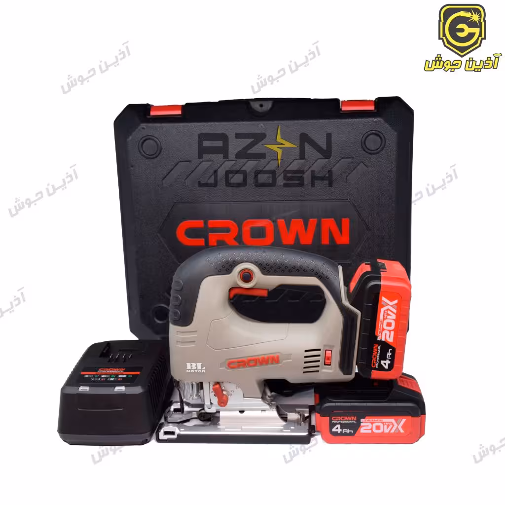اره عمودبر شارژی 20 ولت دور متغیر کرون Crown مدل CT25003HX-4