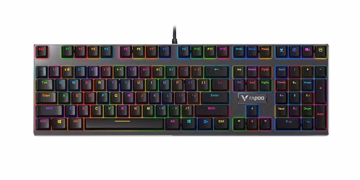 کیبورد گیمینگ سیمی رپو مدل V700 RGB