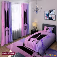 ست اتاق خواب طرح BTS کد BD1194
