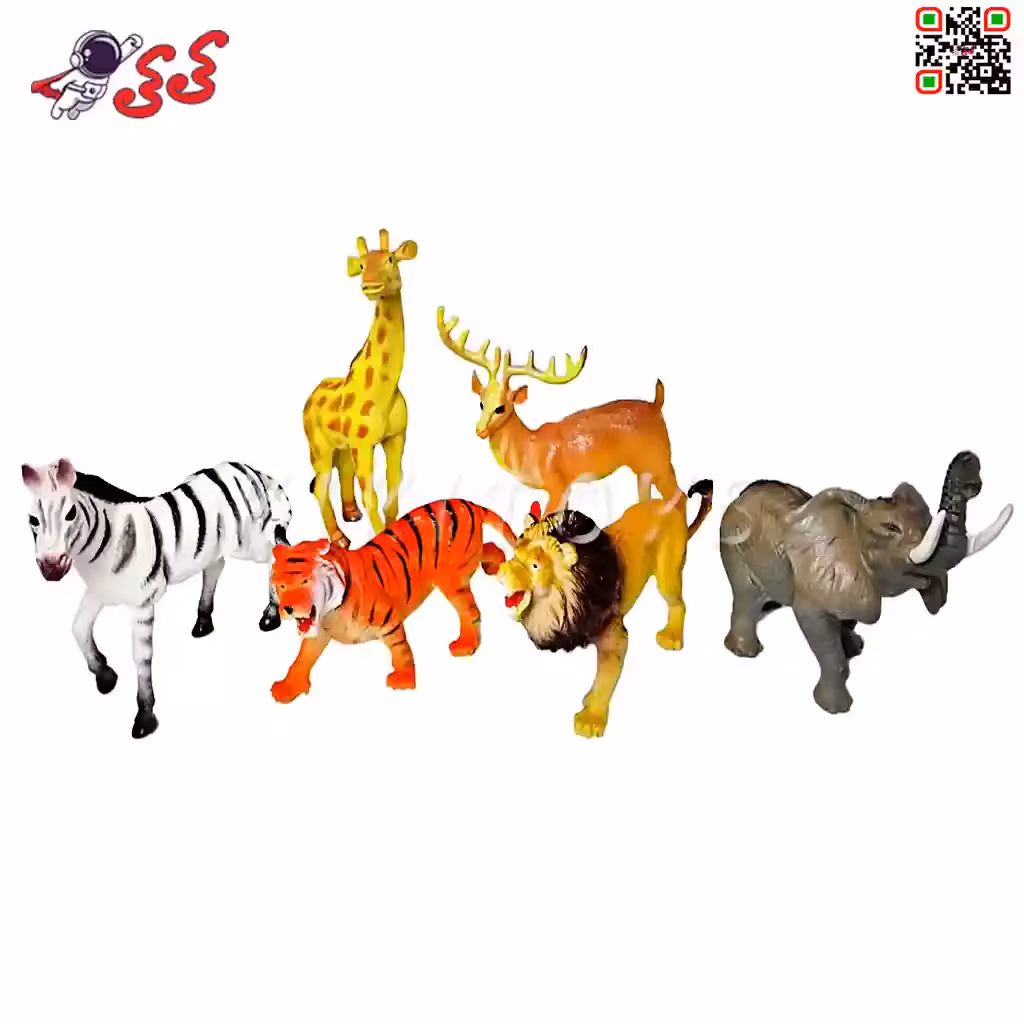 اسباب بازی فیگور باغ وحش حیوانات جنگل  World Animals P96