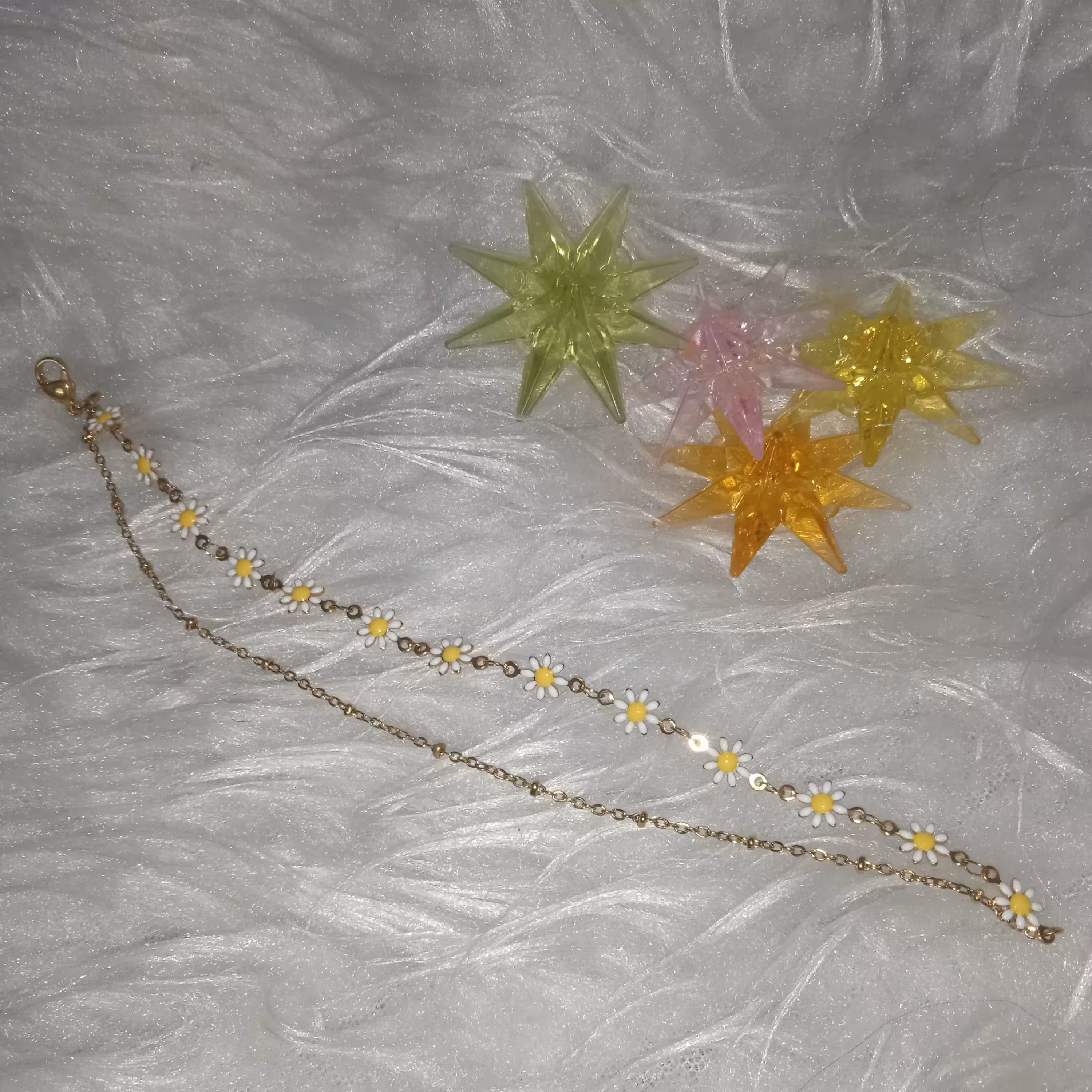 دستبند استیل گل بابونه