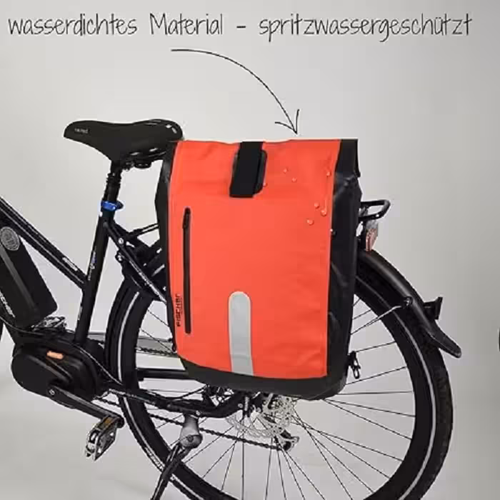 کیف زین دوچرخه فیشر ضد آب، قرمز رنگ، تک سایز