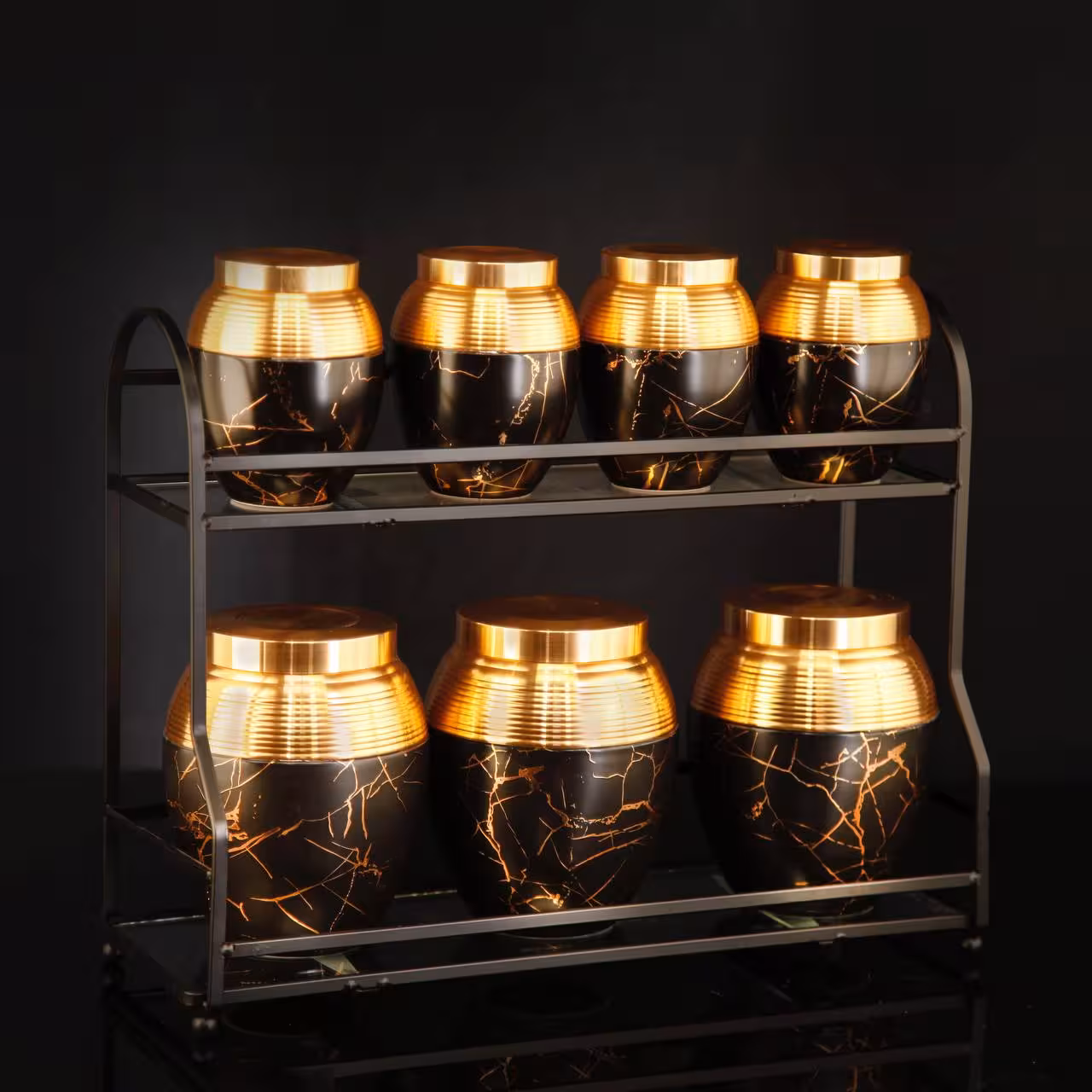 پاسماوری خمره ای سنگی مشکی آسا