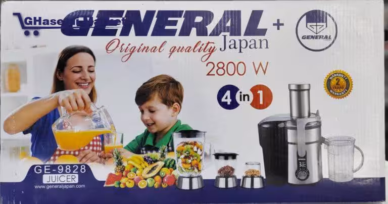 آب میوه گیری 4کاره جنرال ژاپن مدل GE-9828