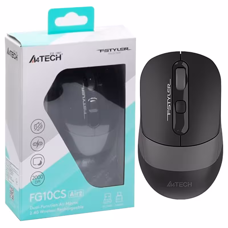 موس وایرلس بی صدا ای فورتک مدل FG10CS Air2