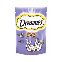 تشویقی گربه با طعم اردک برند dreamies دریمیز 60 گرمی