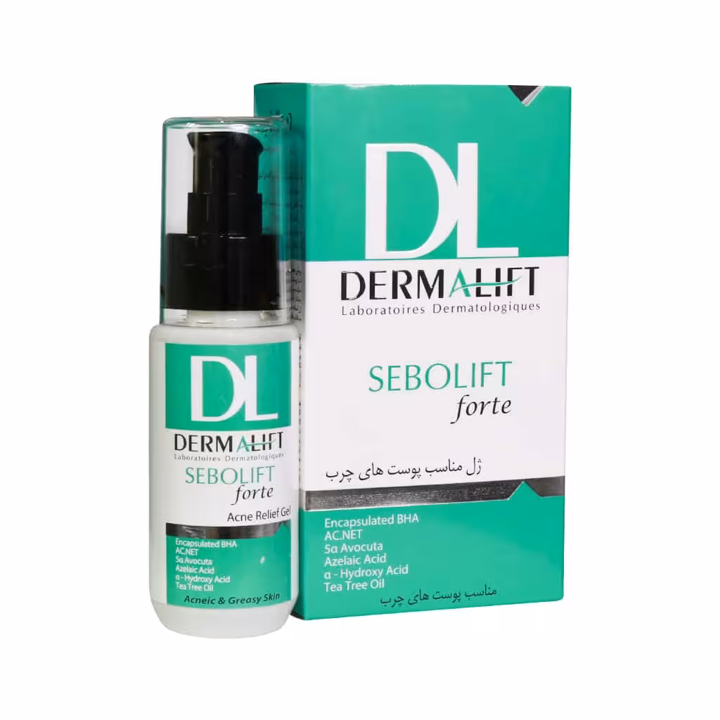 ژل مناسب پوست های چرب سبولیفت فورت SEBOLIFT FORTE ACNE RELIEF GEL DERMALIFT