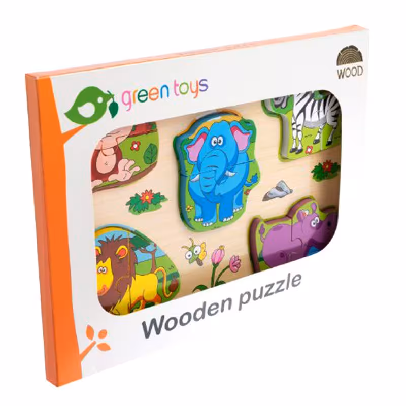 پازل چوبی جاگذاری حیوانات جنگل کد 3001
