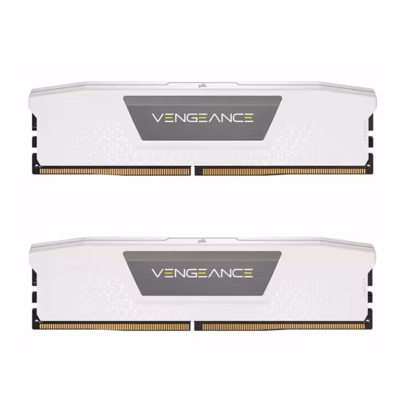 رم دسکتاپ DDR5 دو کاناله 5600 مگاهرتز کورسیر مدل VENGEANCE WHITE ظرفیت 64 گیگابایت CL40