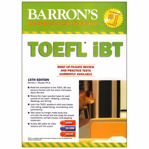 Barrons TOEFL iBT 15thتافل بارونز