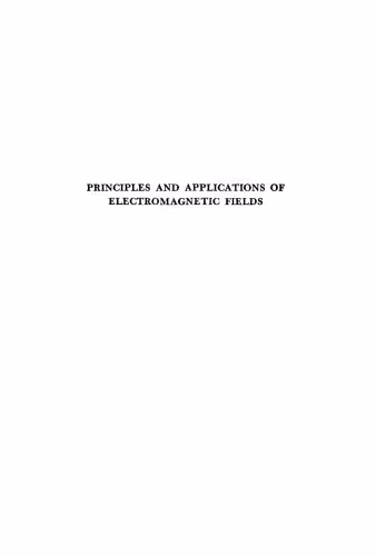 خرید و دانلود نسخه کامل کتاب PRINCIPLES AND APPLICATIONS OF Electromagnetic Fields