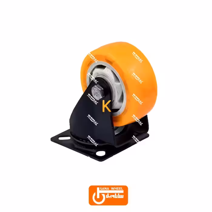 چرخ کفی گردان لوکس نارنجی بوشی ساناویل