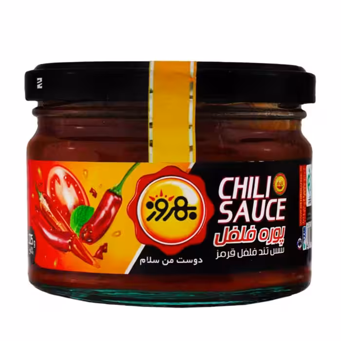 سس تند فلفل قرمز بهروز 225 گرمی