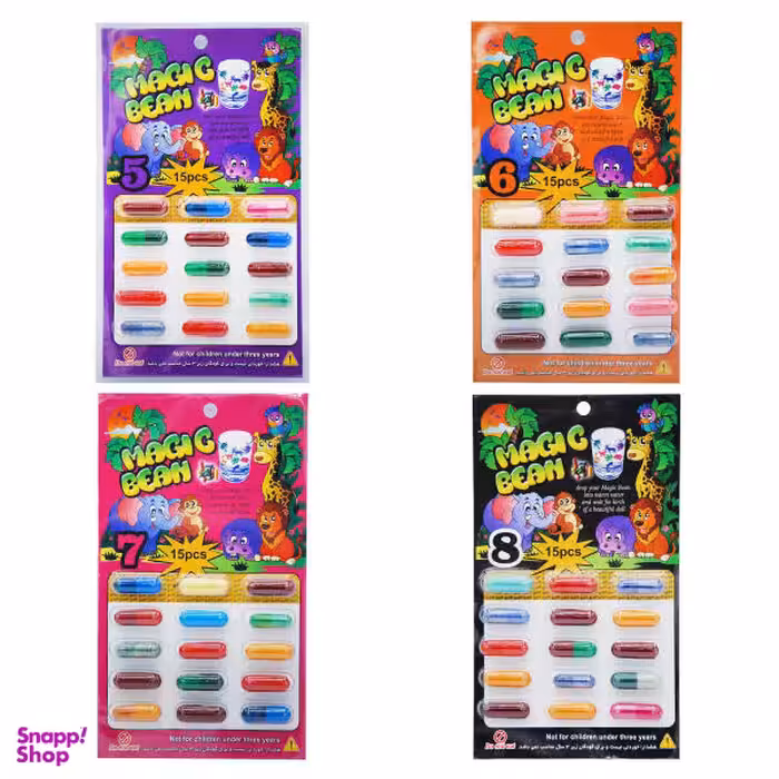 اسباب بازی شانسی مدل لوبیای سحر آمیز کد 2 مجموعه 4 عددی