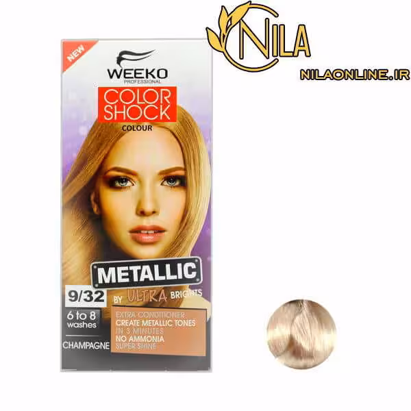 رنگ مو شامپاینی هایلایت کالر شوک ویکو WEEKO COLOR SHOCK