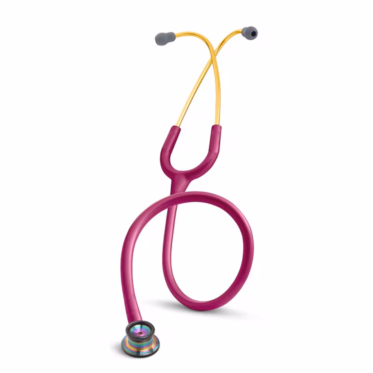 گوشی معاینه نوزاد کلاسیک II سرخابی با چست پیس رنگین کمانی 2157 لیتمن (Littmann)