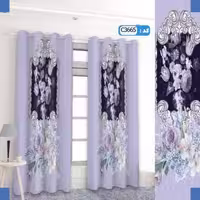 پرده تصویری طرح قاب بنفش برند پرنا