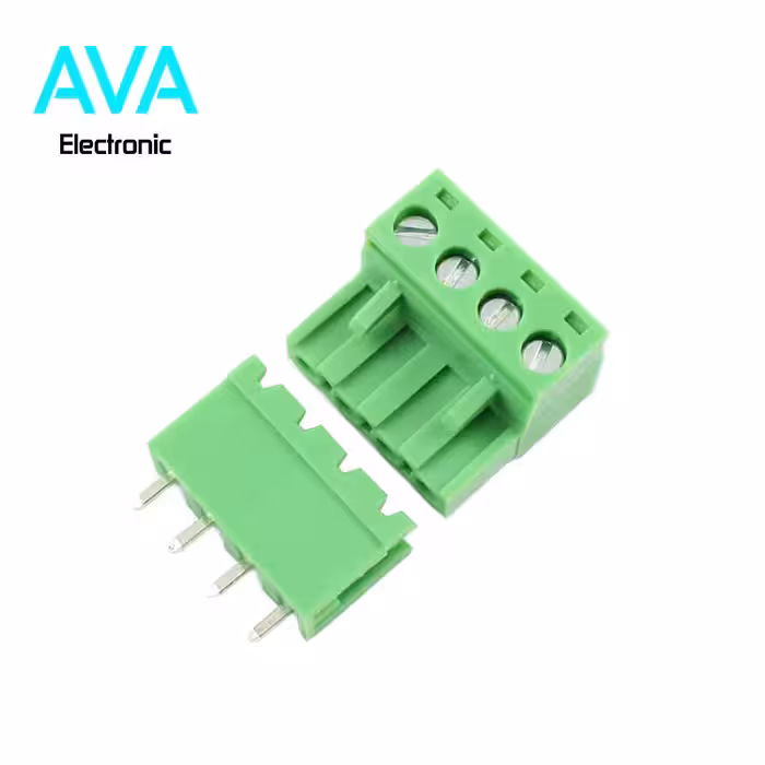 ترمینال فونیکس 4 پین صاف با فاصله پایه 5٫08 میلی متر