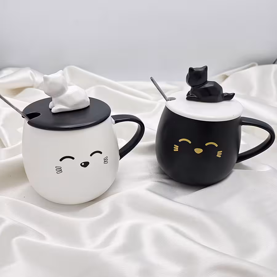 ماگ سرامیکی گربه برجسته