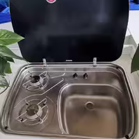 مجموعه سینک و گاز مخصوص خودرو کمپر مدل Aj588