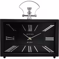 ساعت دیواری آرتمیس کد 2032 Black Silver مشکی نقره ای