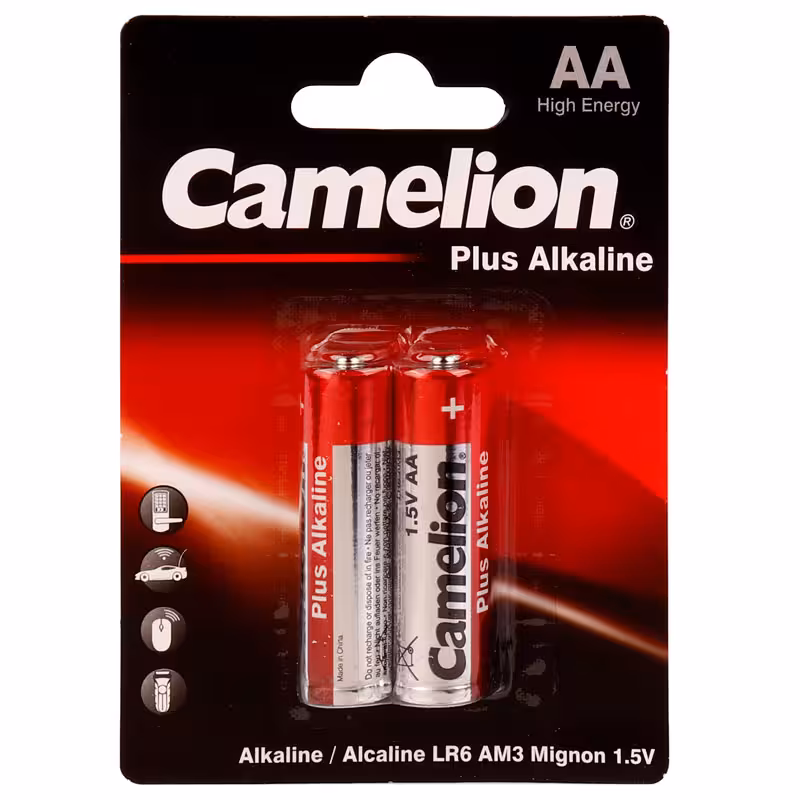 باتری دوتایی قلمی کملیون Plus Alkaline (حداقل خرید 12 عدد)