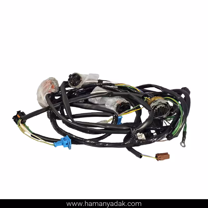 دسته سیم چراغ های جلو و فن پژو 405 و پارس با سنسور (کد YG20242257) برند دناکو