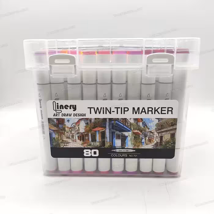 ماژیک راندو (دو سر) 80 رنگ لاینری Linery