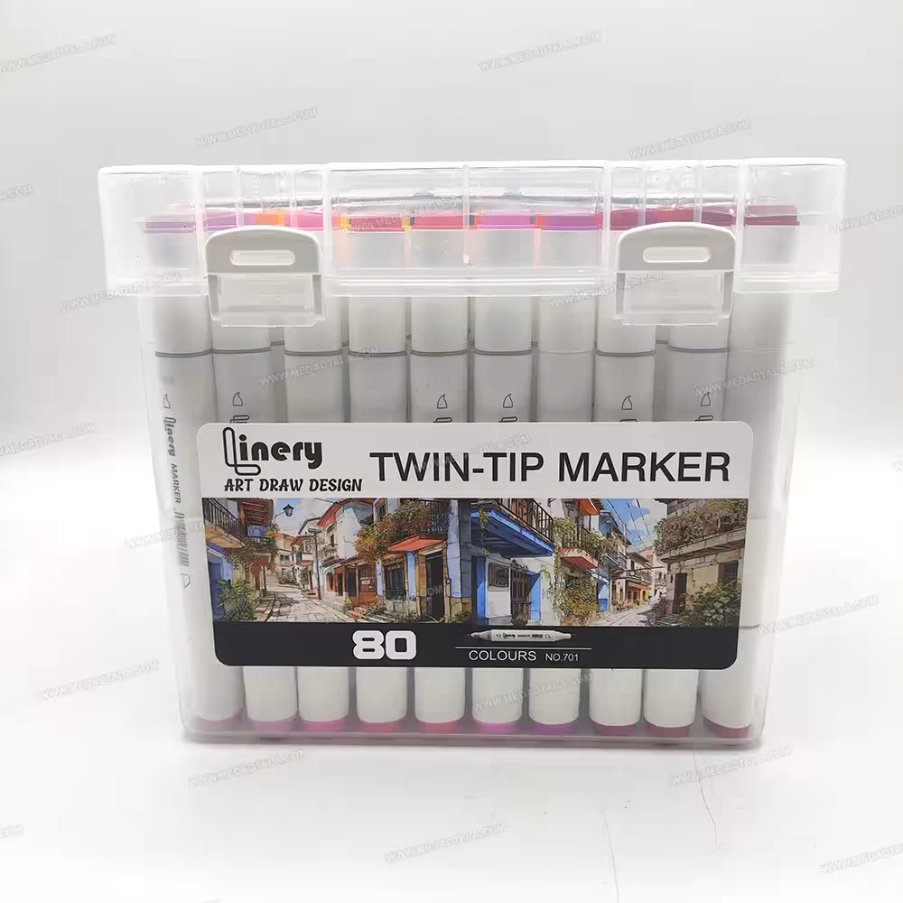 ماژیک راندو (دو سر) 80 رنگ لاینری Linery