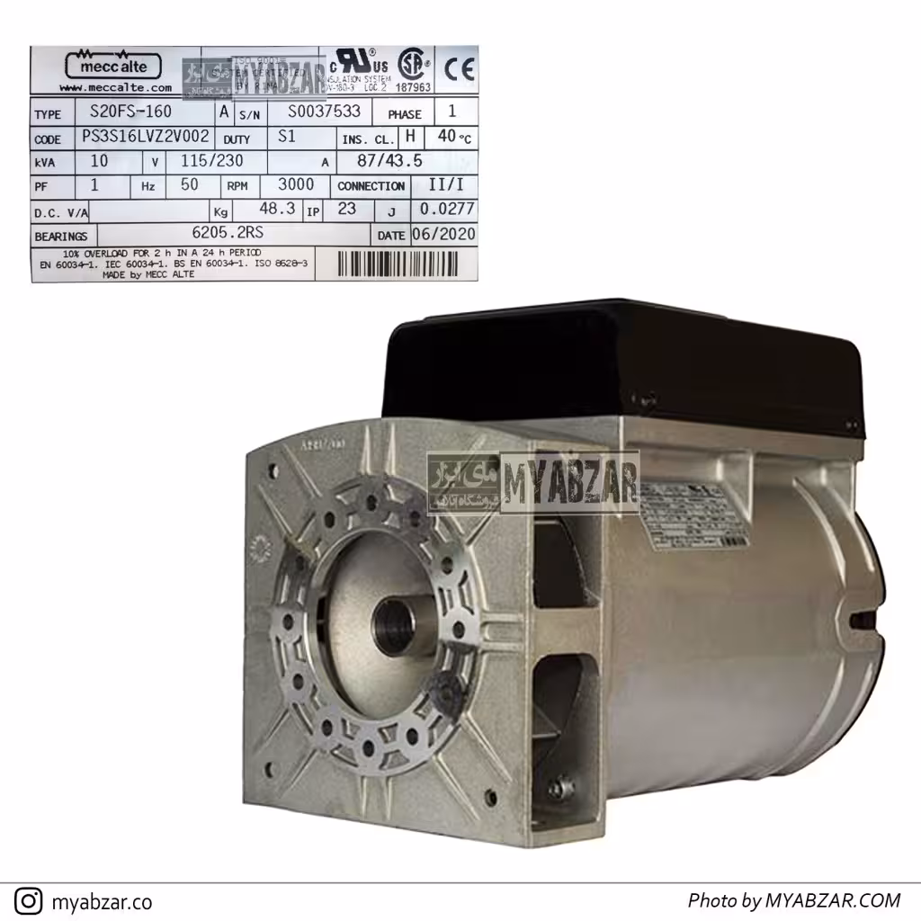 ژنراتور 10 کاوا مکالته ایتالیا مدل S20FS-160